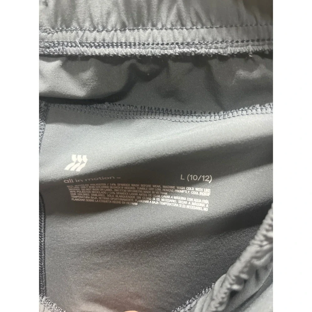 All In Motion Boys Blue Gray‎ Athletic Jogger Pants Size L 10/12 Stretch Sport